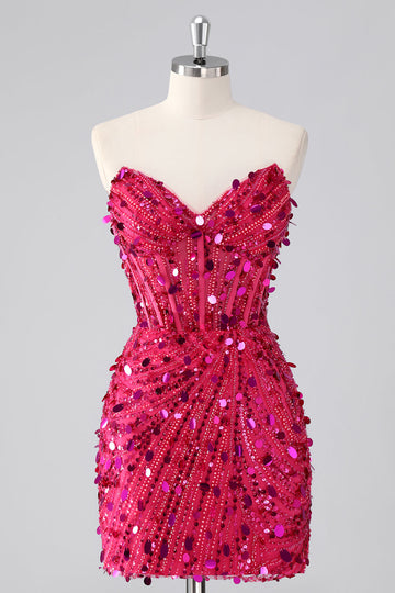 Bustier scintillant bustier serré à paillettes corset robe de bal avec perles